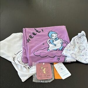 Newborn Swaddle Blanket Gift Set - Aquarius